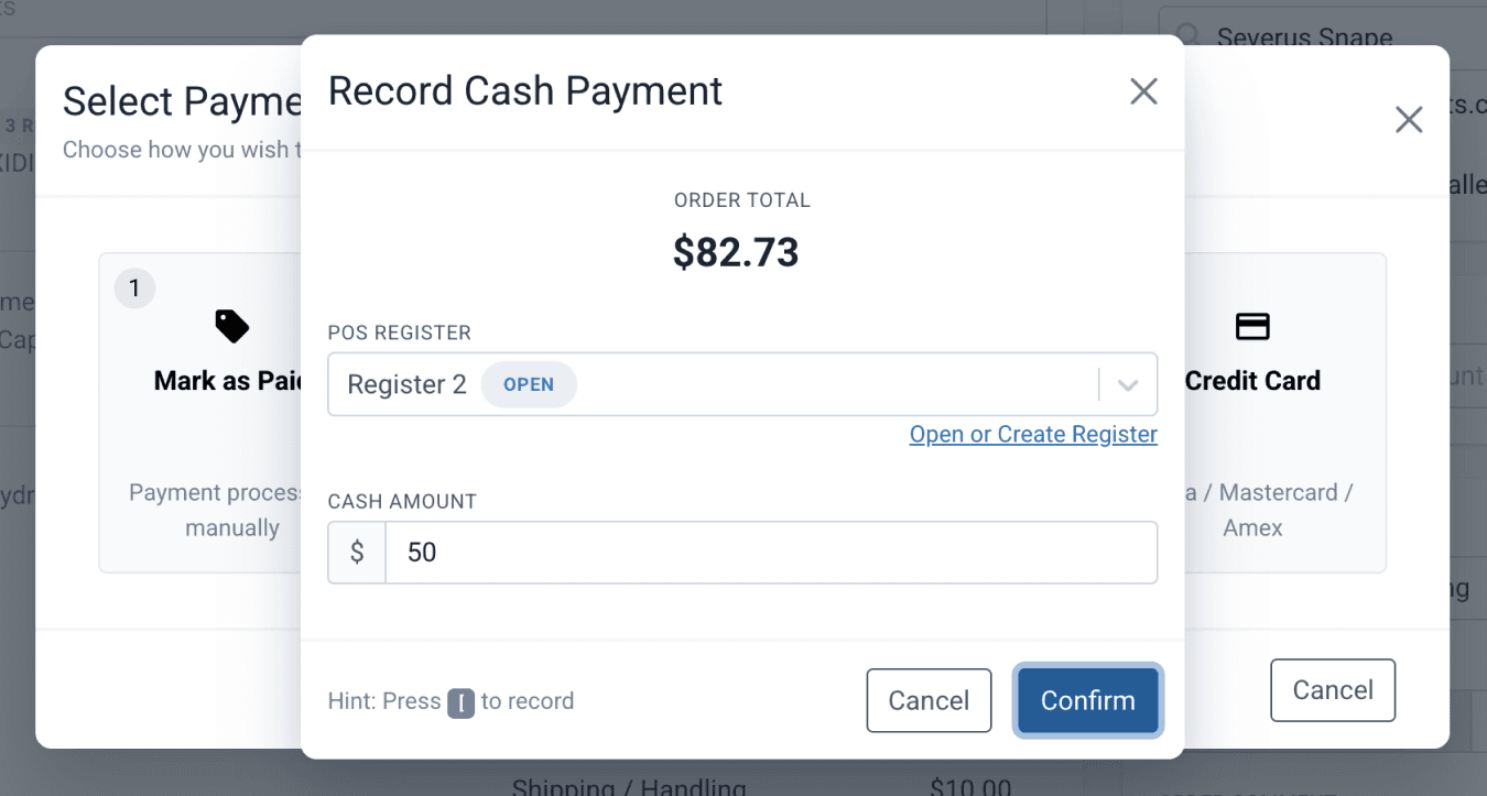 partial payment