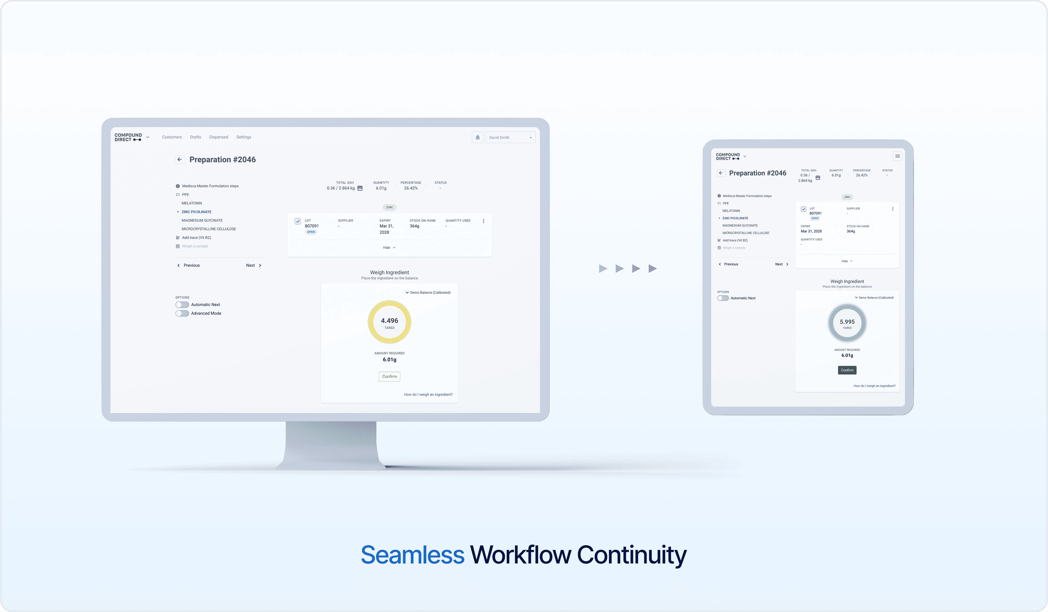 Seamless workflow continuity