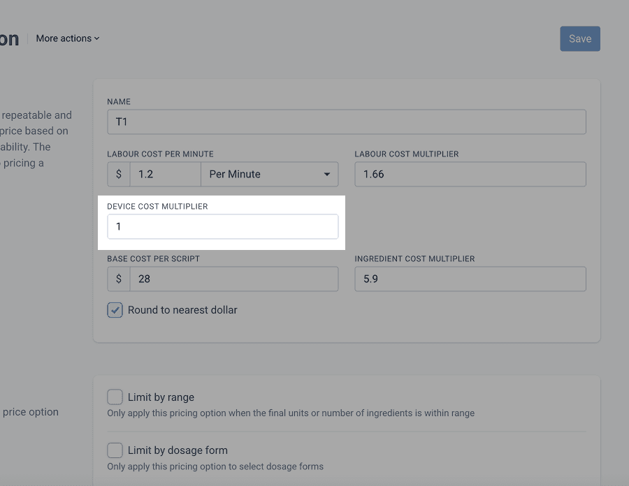 Isolated device cost multiplier