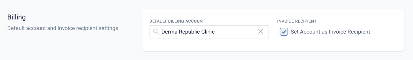 Billing account for order worfklow