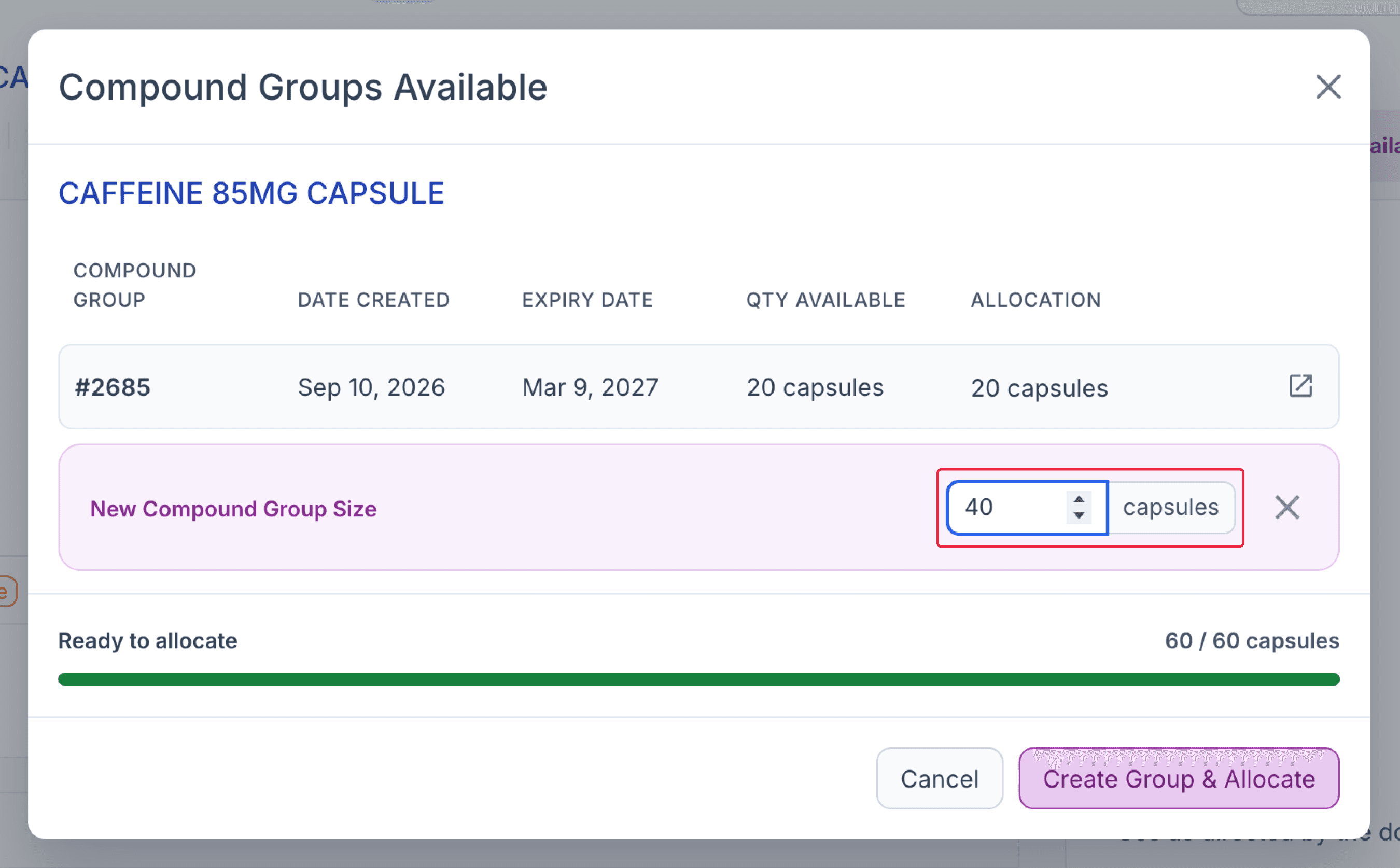 create custom group