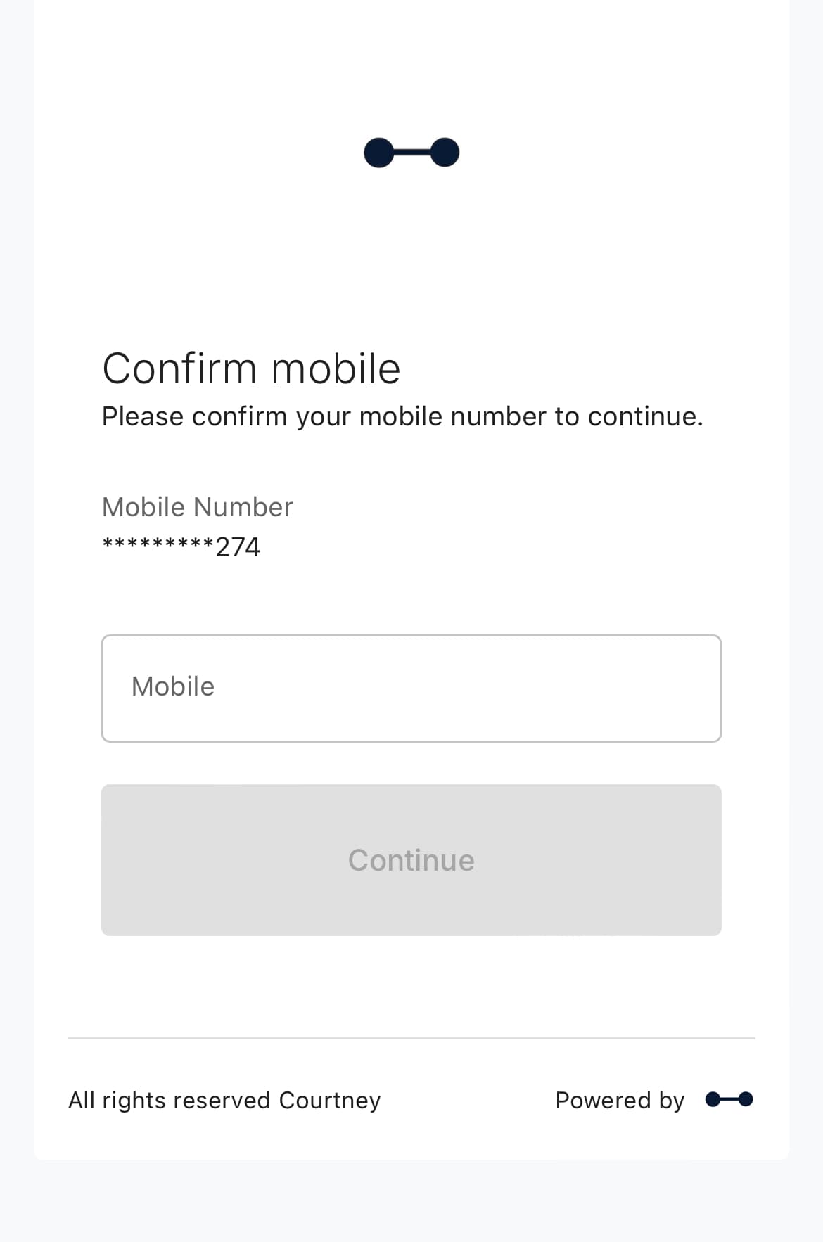 Confirm Mobile
