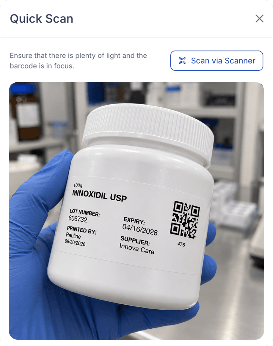 Quick Scan: From barcode to record in seconds