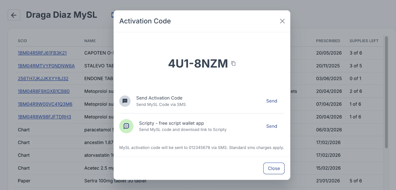 activation code