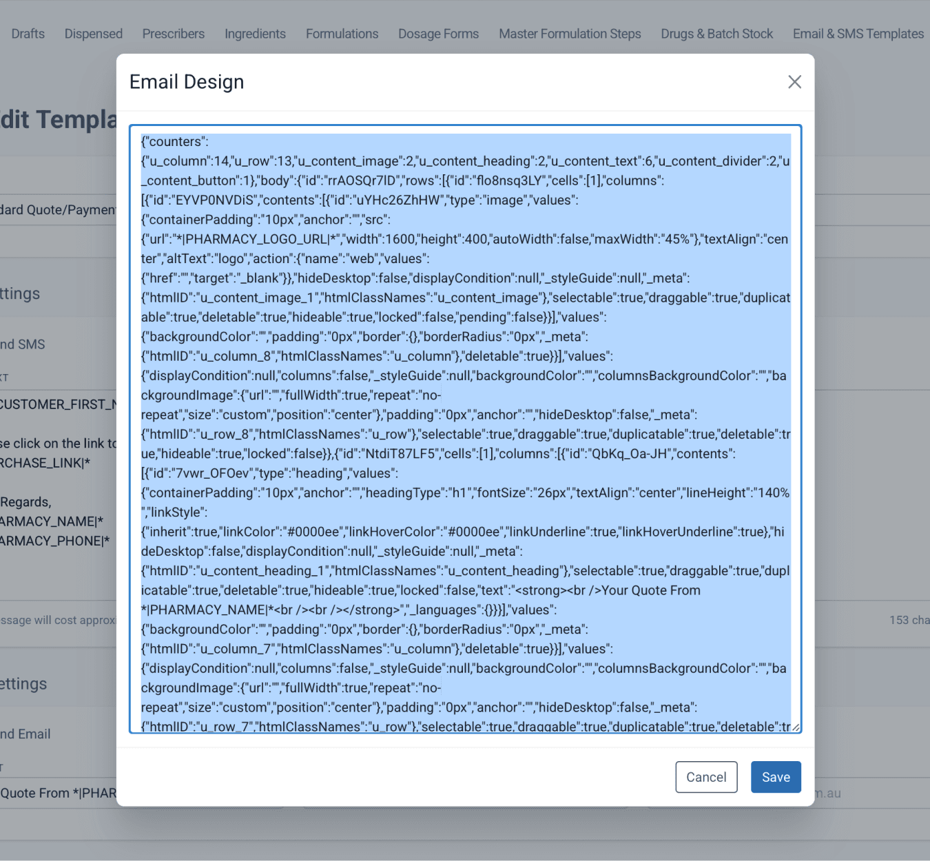 copy json