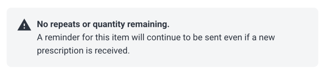 no repeats remaining