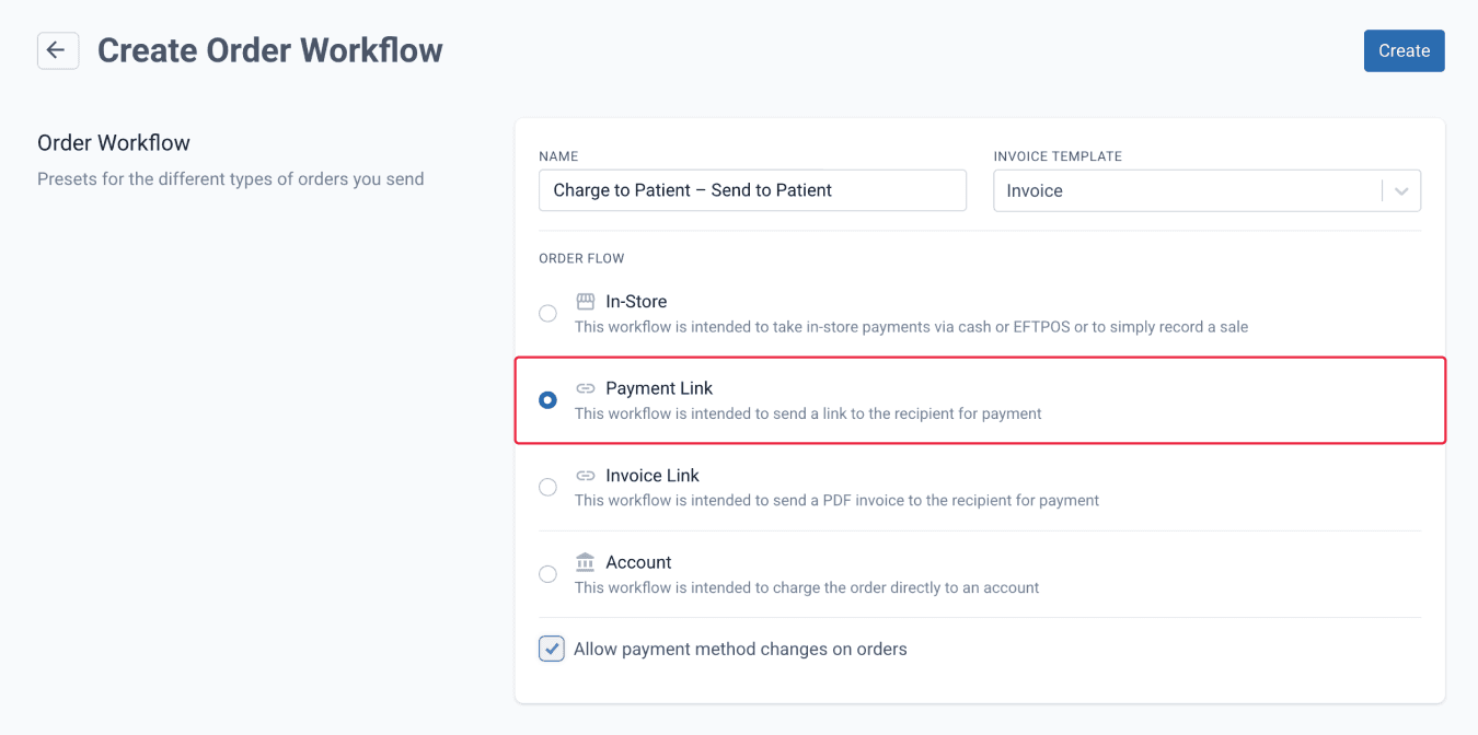 Workflow presets - Patient - Patient