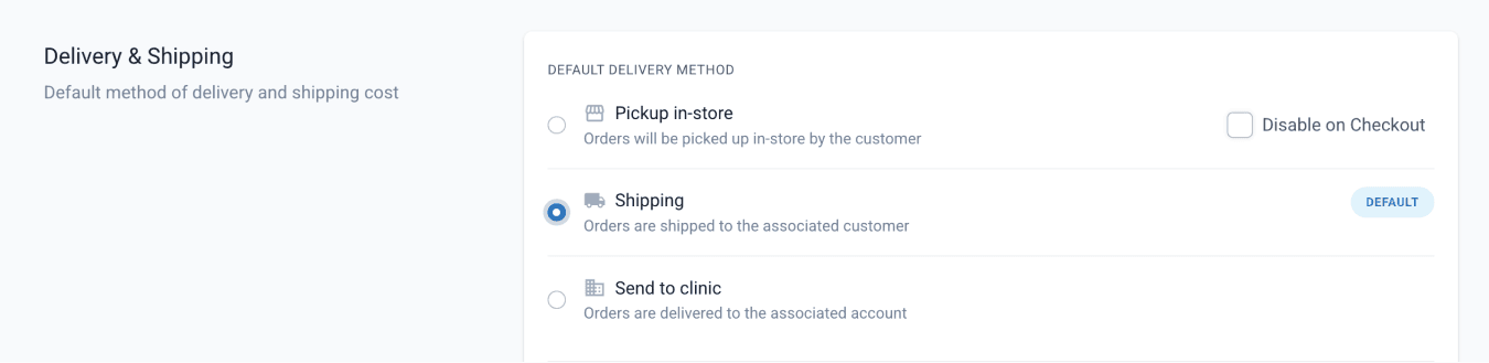 delivery and shipping