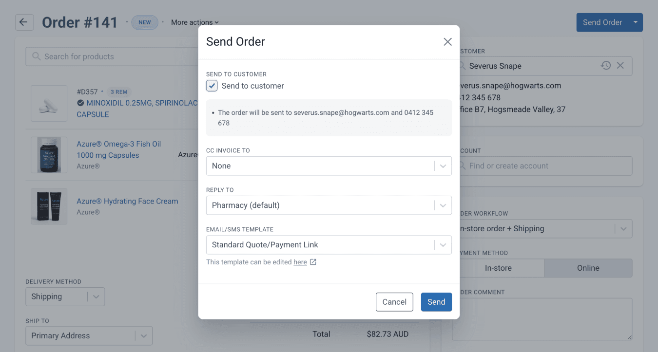 send order
