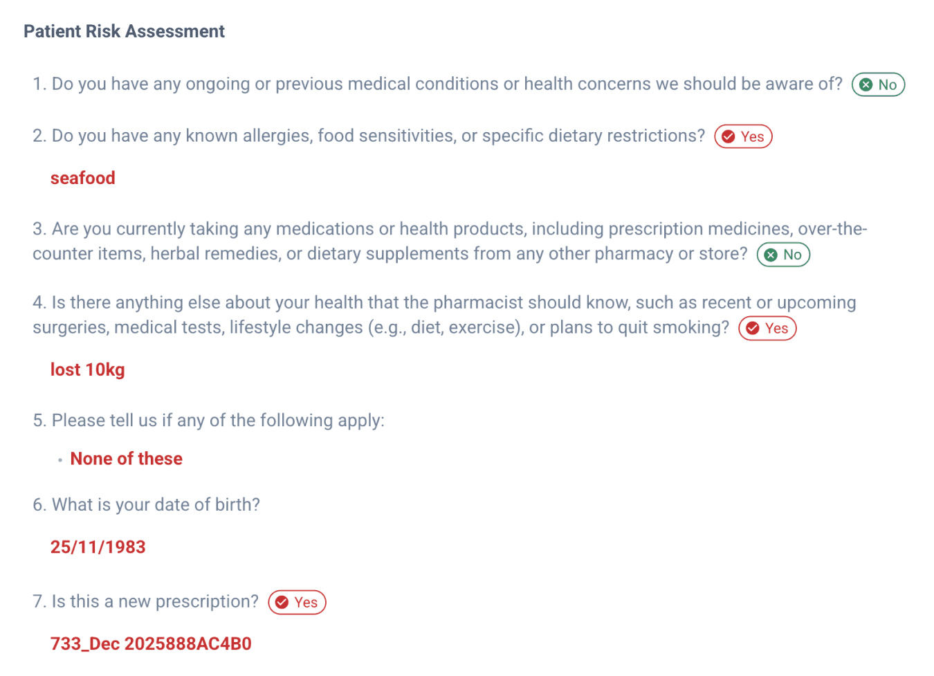 review risk assessment