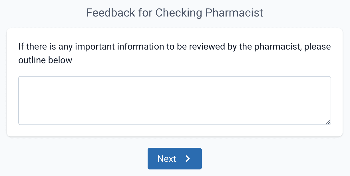 Preparation checklist write step