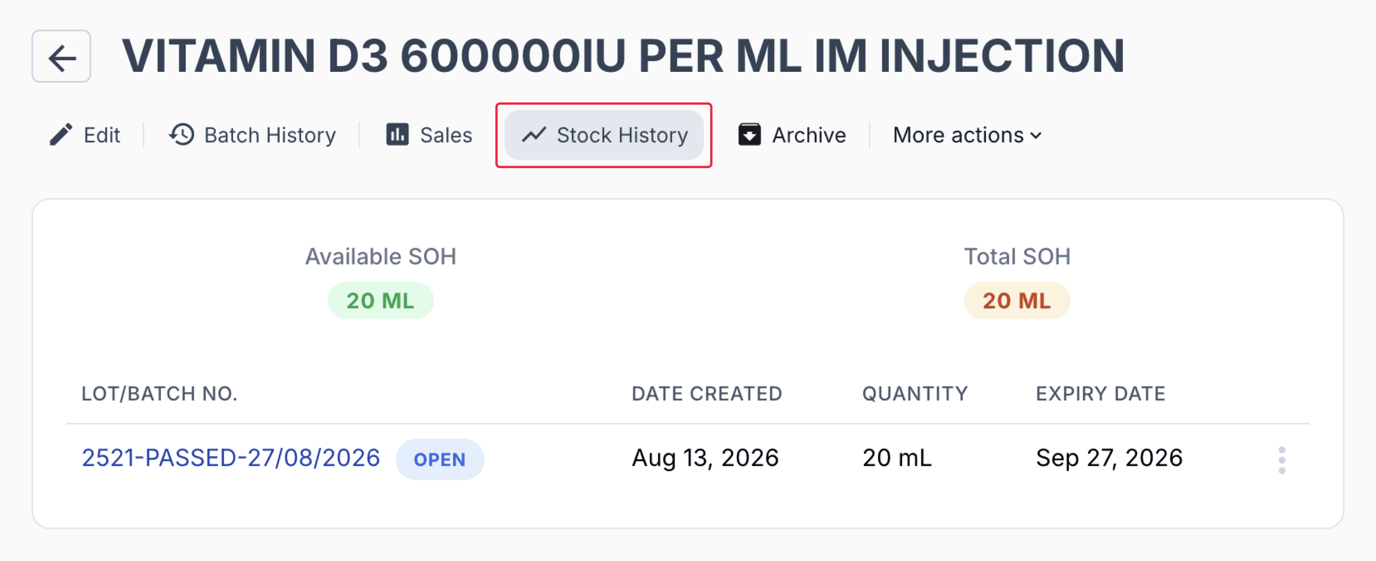 stock history