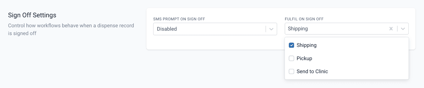 fulfil on signoff