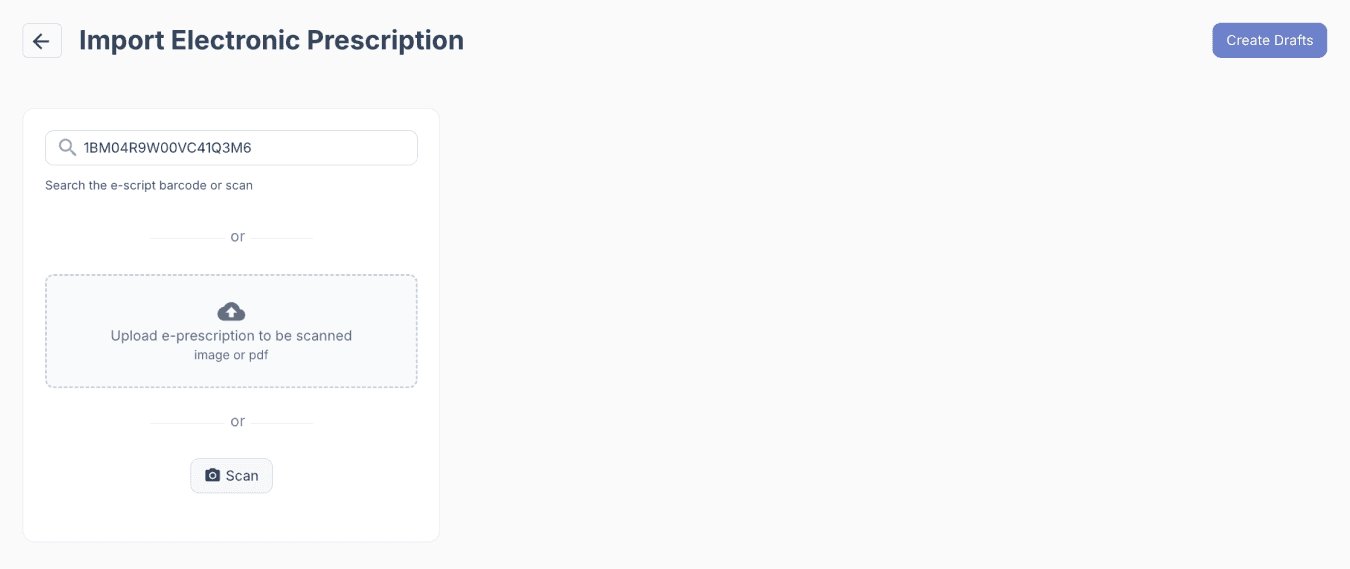 import e-prescription token