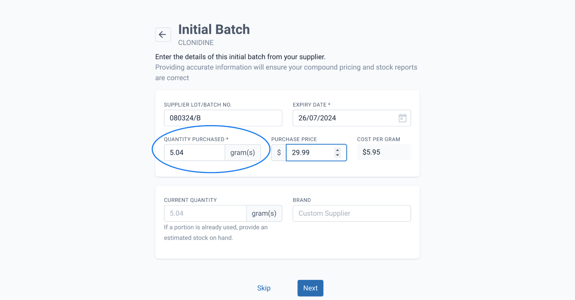 Add initial batch
