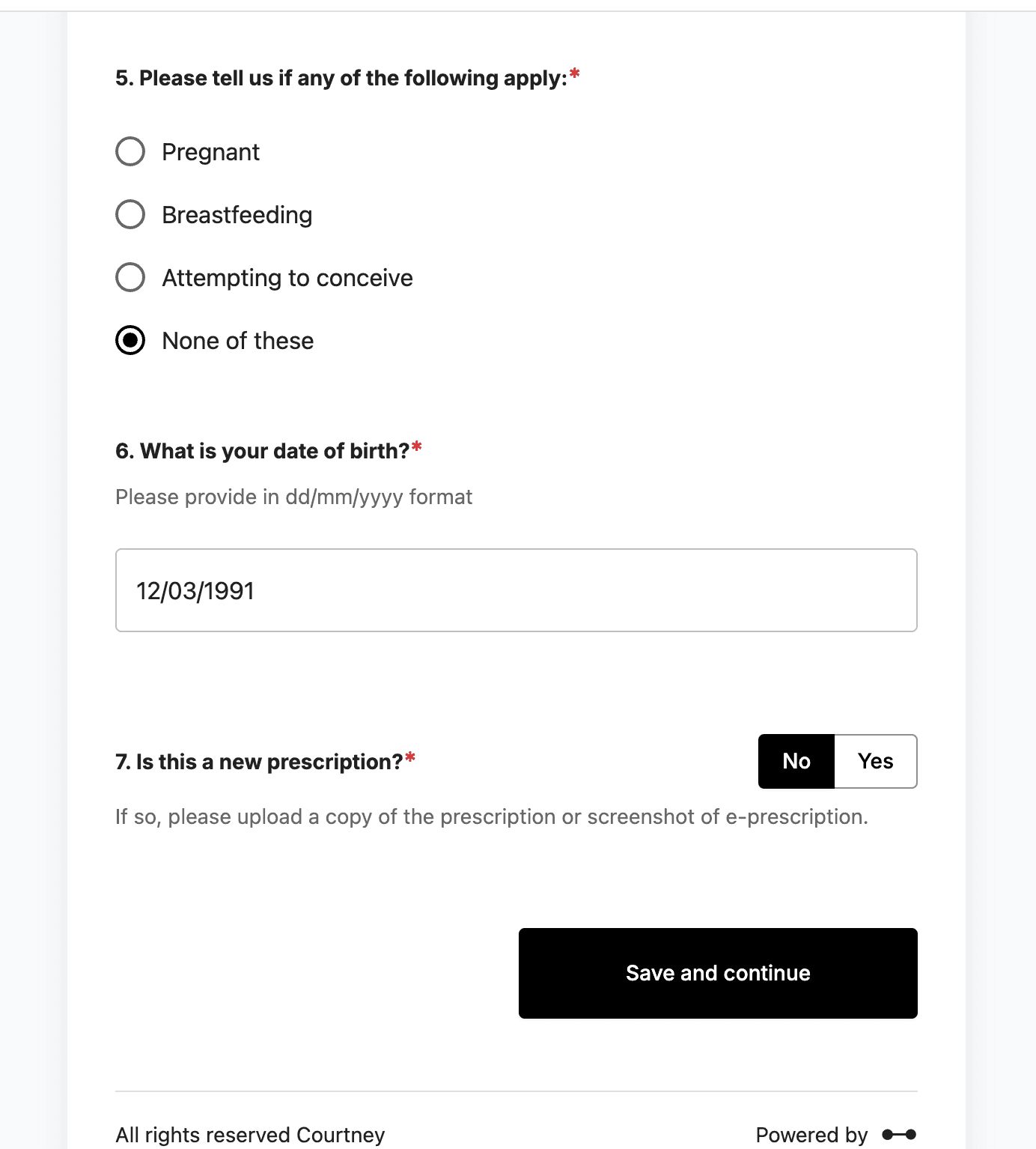 Taking a risk assessment survey