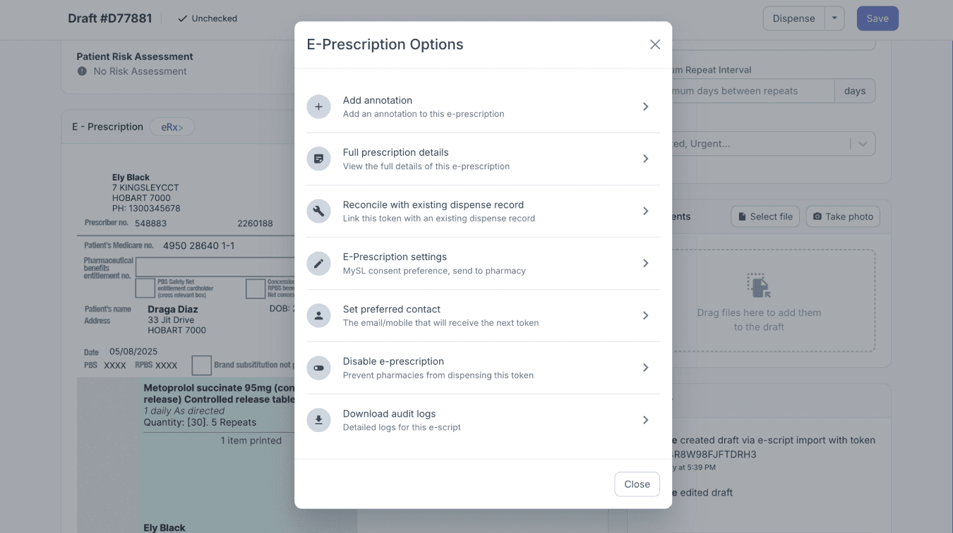 e-prescription tools