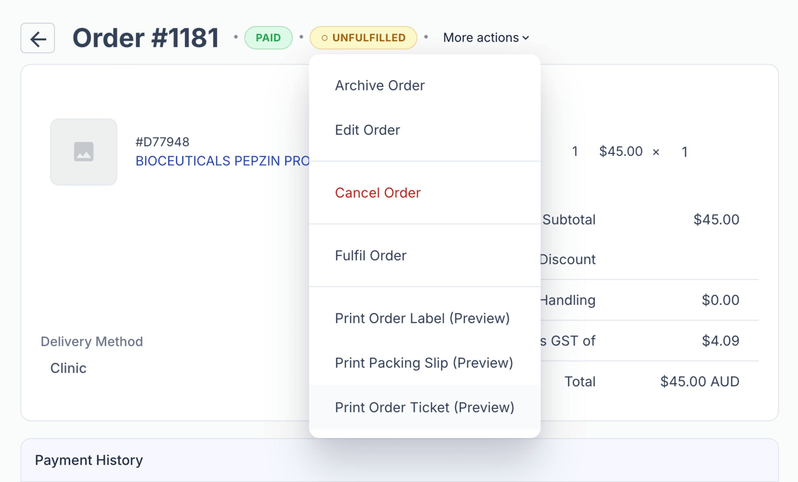 print order slips