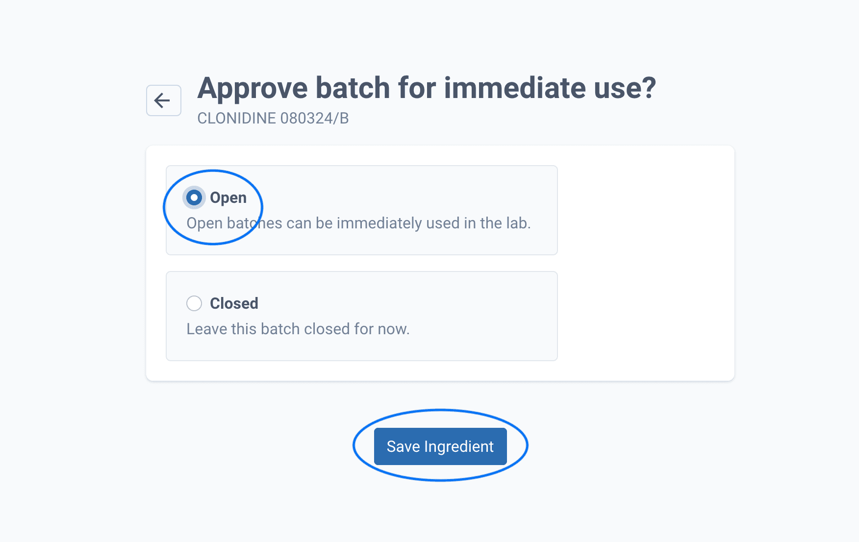 Approve batch